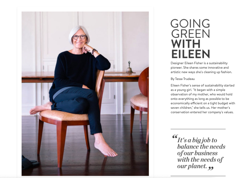 Going Green with Eileen Fisher